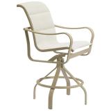 swivel bar stool patio padded sling