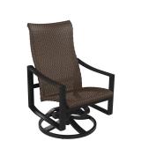 patio high back outdoor swivel rocker