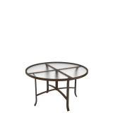 round acrylic patio dining umbrella table