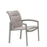 outdoor dining chair padded sling