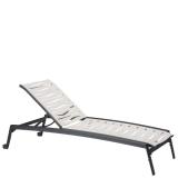 patio wave segment armless chaise lounge
