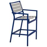 patio aluminum slat bar stool