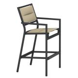 patio club padded stationary bar stool
