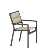 outdoor padded sling dining chair