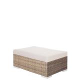 Arzo Woven Rectangular Patio Ottoman