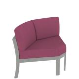 cushion curved patio corner module