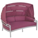 patio cushion lounge with shade