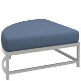 patio cushion curved ottoman