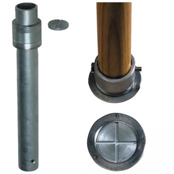Gopher Sleeve, 16" Flush Mount, 1.5" Pole