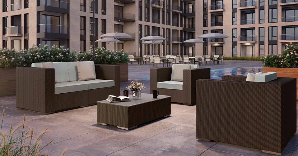 Arzo Woven Modular Outdoor Seating