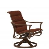 patio padded sling swivel rocker